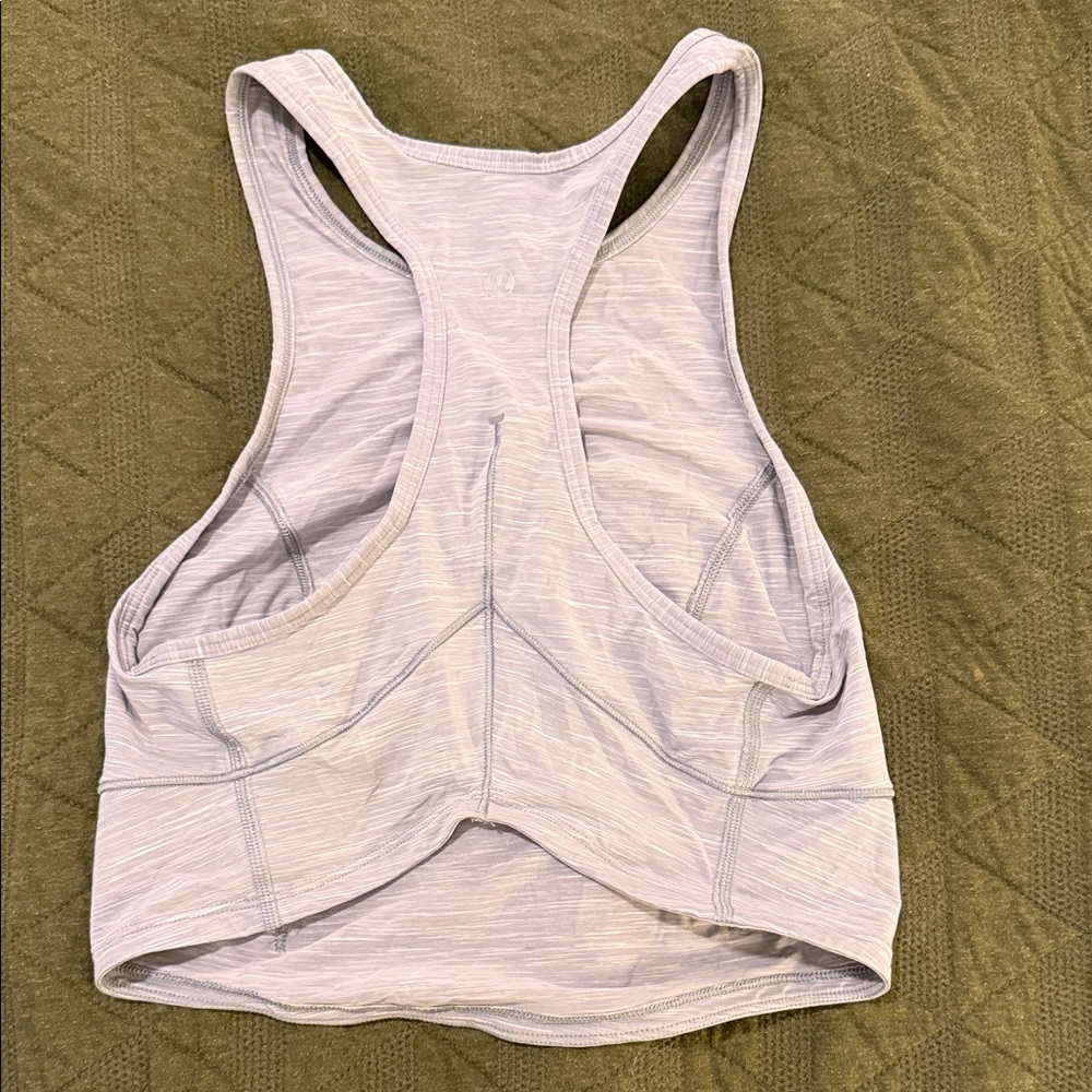Lululemon Athletica Light Gray Tank Top - Picture 2 of 3